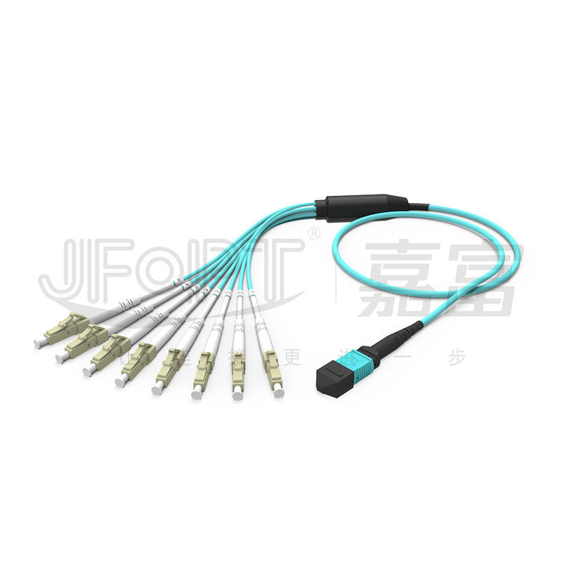MPO - LC Koparma Yama Kablosu 2.0mm Çıkış LC DX Klipsli MM Standart Kayıplı Yüksük