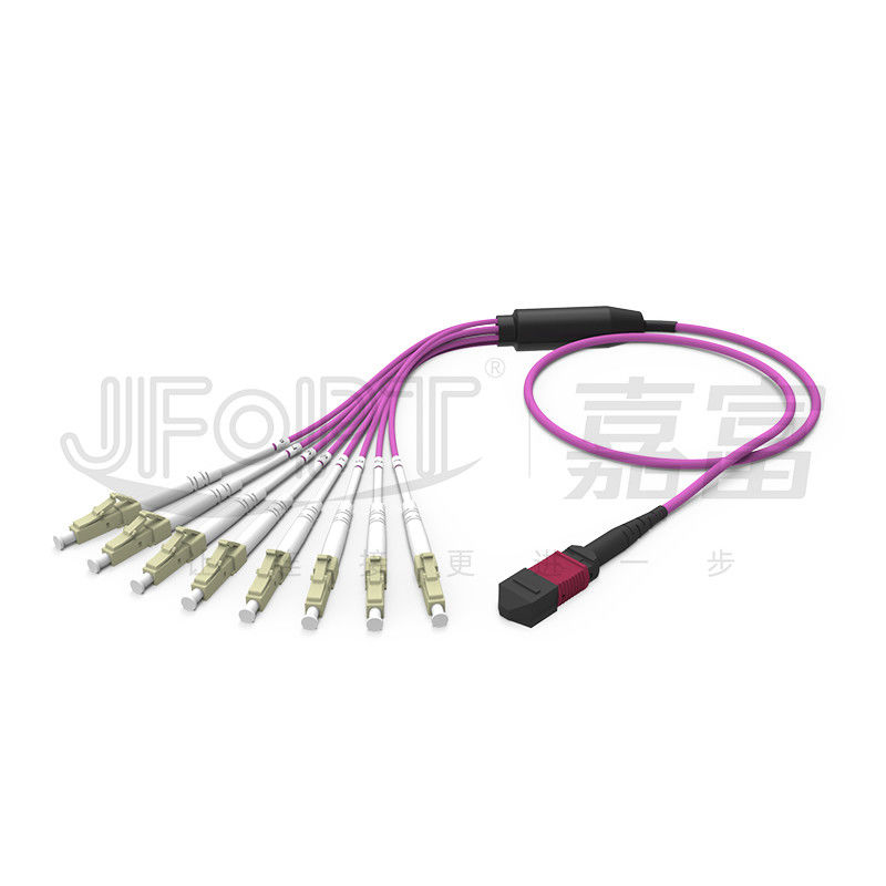 MPO - LC Koparma Yama Kablosu 2.0mm Çıkış LC DX Klipsli MM Standart Kayıplı Yüksük