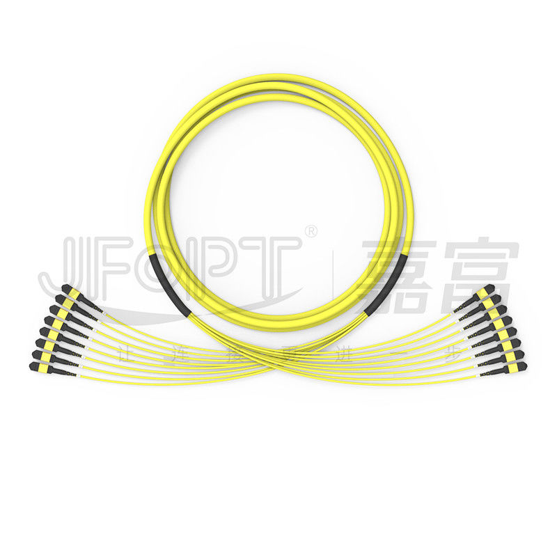 G657A1 Bükülmeye Duyarsız MPO Fiber Optik Kablo 96 Çekirdek 8 Ünite 12 Fiber Tek Modlu OS2 Düşük Kayıp