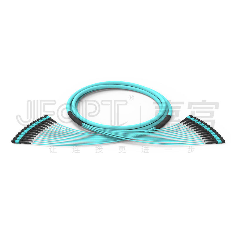 288 Çekirdek 12 Alt Ünite Çok Modlu OM3-300 Mpo Kablosu OFNR OFNP MPO PC Fiber Optik Trunk