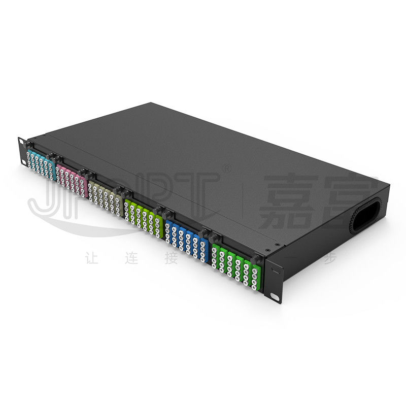6PCS MPO-LC 24F MPO Kasetli Standart 1U Fiber Bağlantı Paneli 19 İnç 144 Çekirdek