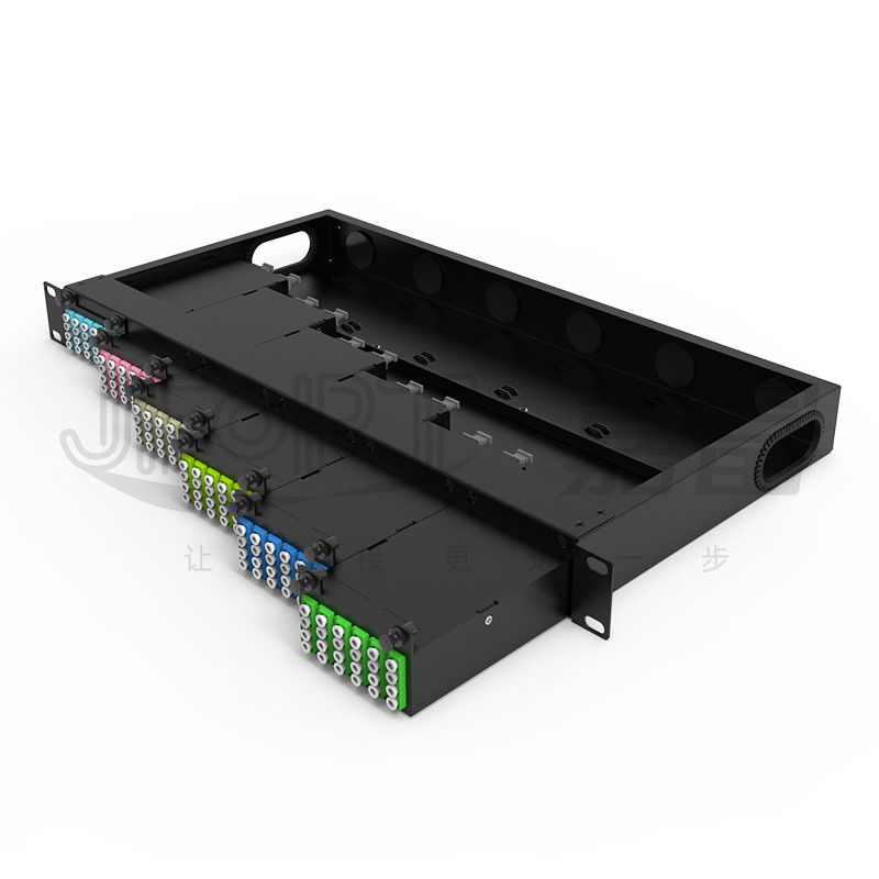 6PCS MPO-LC 24F MPO Kasetli Standart 1U Fiber Bağlantı Paneli 19 İnç 144 Çekirdek