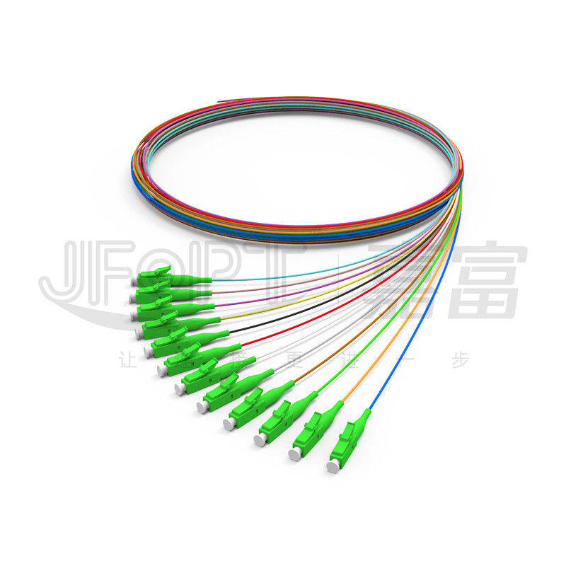 PVC LSZH Hytrel Kapalı Fiber Optik Kablo 0.9mm 0.6mm Sıkı Tamponlu Fiber Tek Modlu / Çok Modlu