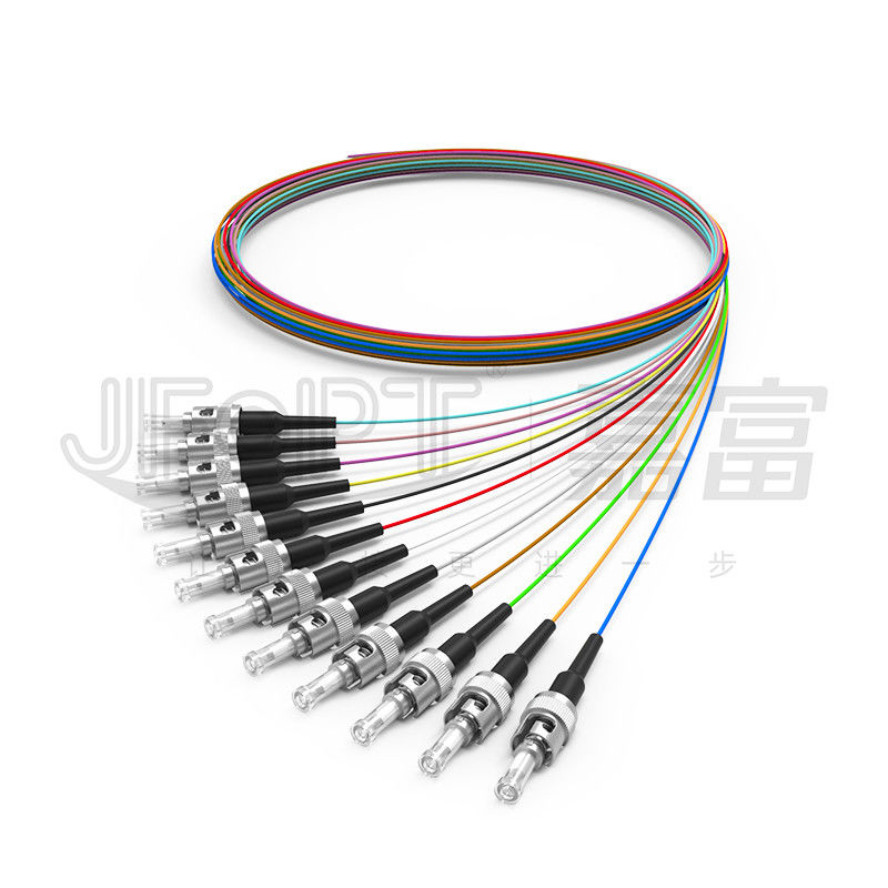 PVC LSZH Hytrel Kapalı Fiber Optik Kablo 0.9mm 0.6mm Sıkı Tamponlu Fiber Tek Modlu / Çok Modlu