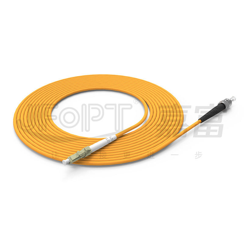 Veri Merkezi 2.0mm Simplex Kapalı Fiber Optik Kablo 0.9mm Sıkı Tampon Kablo Gevşek Tüp