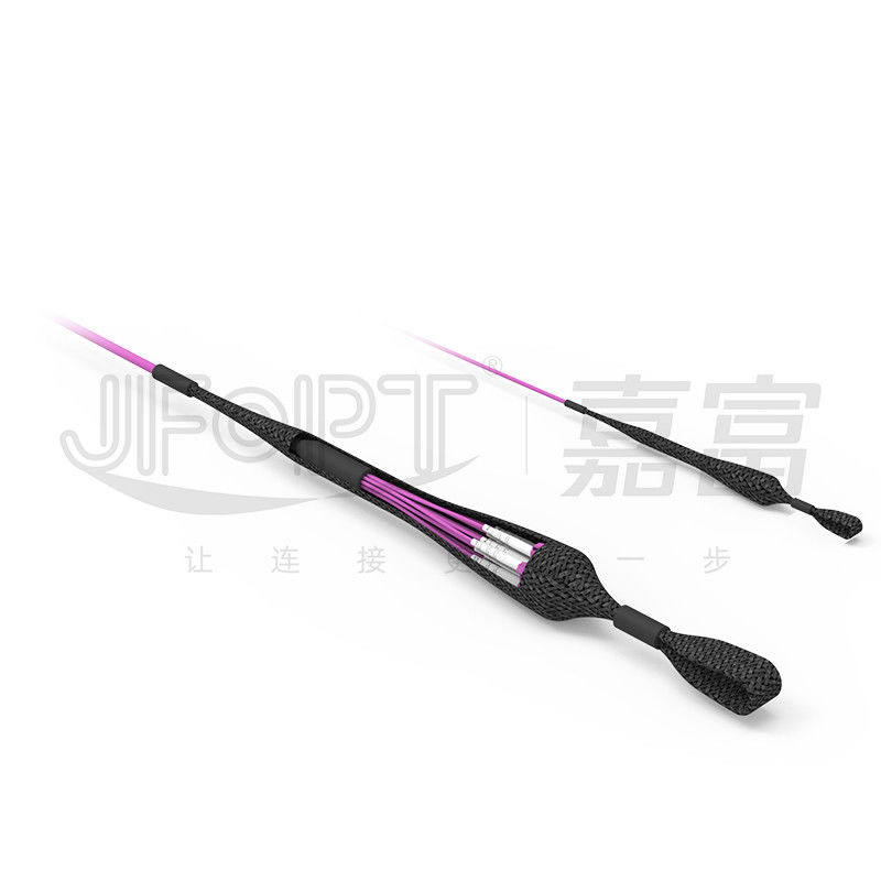 MPO MTP Kapalı Zırhlı Fiber Optik Kablo Zırhlı Yama Kablosu 3.0mm 3.5mm 4.0mm