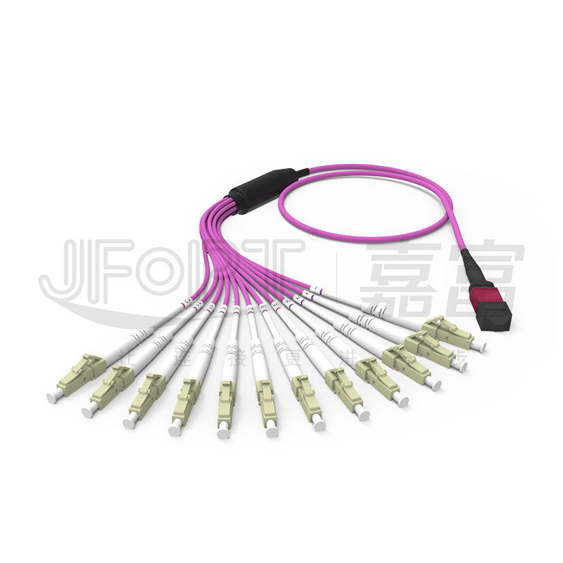 MPO MTP Kapalı Zırhlı Fiber Optik Kablo Zırhlı Yama Kablosu 3.0mm 3.5mm 4.0mm