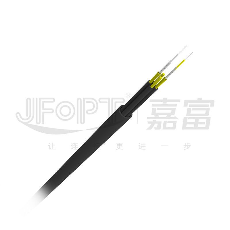 Tek Zırhlı Taktik Fiber Optik Kablo 2-4 Fiber Taktik Ofc Kablosu Özelleştirilebilir