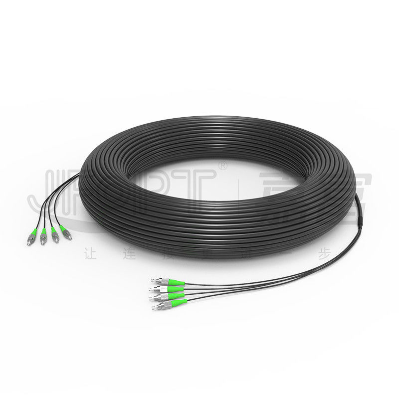 Önceden Sonlandırılmış BBU RRU için Çok Fiber Taktik Fiber Optik Kablo Zırhlı FTTA Kablosu