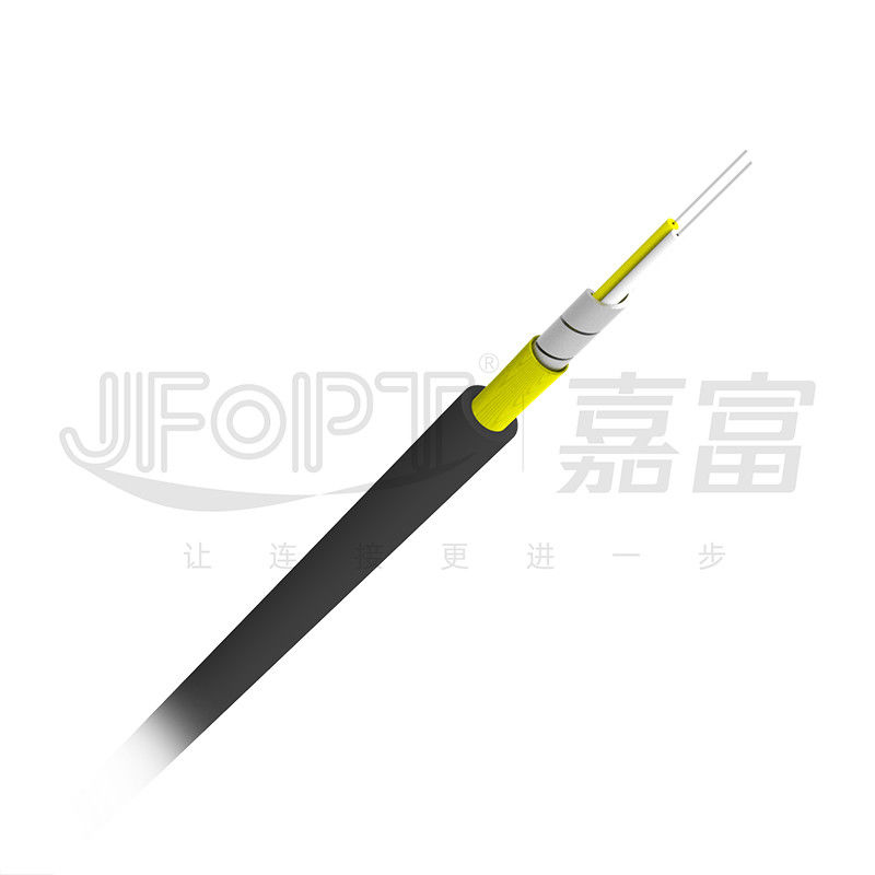 Tek Zırhlı Taktik Fiber Optik Kablo 2 4 6 8 Fiber Askeri Taktik Kablo