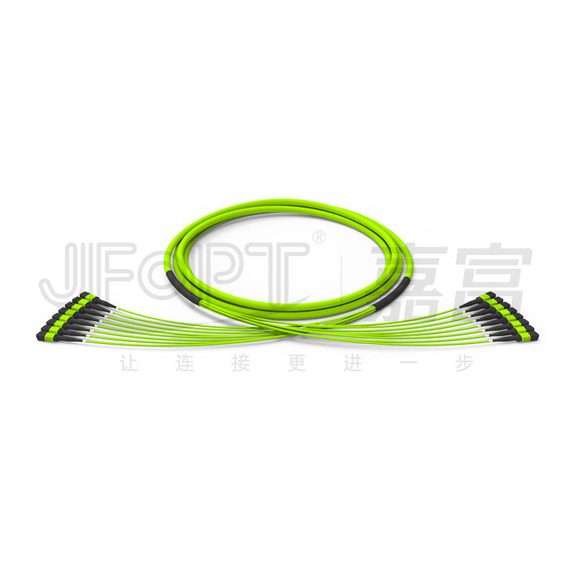 96 Çekirdek 12 Fiber MPO Fiber Jumper 8 Adet OM5 50/125 Çok Modlu Yüksek Bant Genişliği