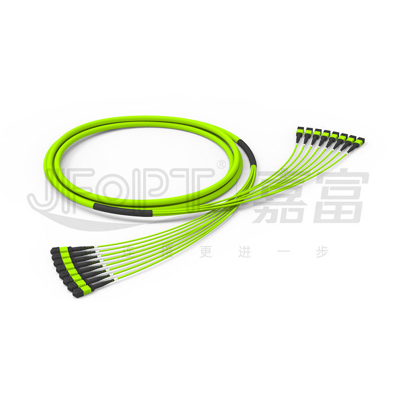96 Çekirdek 12 Fiber MPO Fiber Jumper 8 Adet OM5 50/125 Çok Modlu Yüksek Bant Genişliği