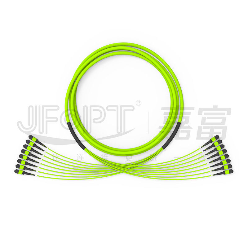 96 Çekirdek 12 Fiber MPO Fiber Jumper 8 Adet OM5 50/125 Çok Modlu Yüksek Bant Genişliği