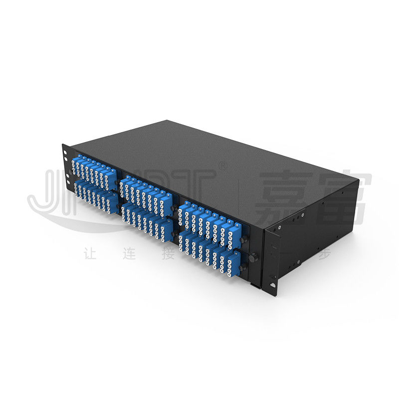 2U Kayar Raf Montajlı Fiber Bağlantı Paneli LC QX 196 Fiber Ultra İnce Fusion Ekleme Tepsisi