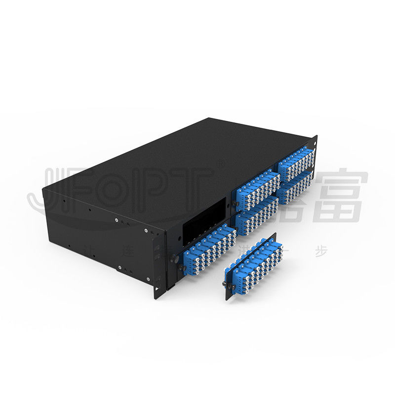 2U Kayar Raf Montajlı Fiber Bağlantı Paneli LC QX 196 Fiber Ultra İnce Fusion Ekleme Tepsisi