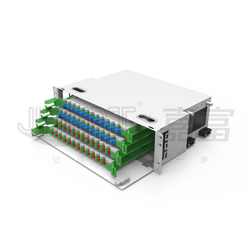 3U 48 Çekirdekli ODF SC SX ve FC SX Fiber Optik Dağıtım Çerçevesi