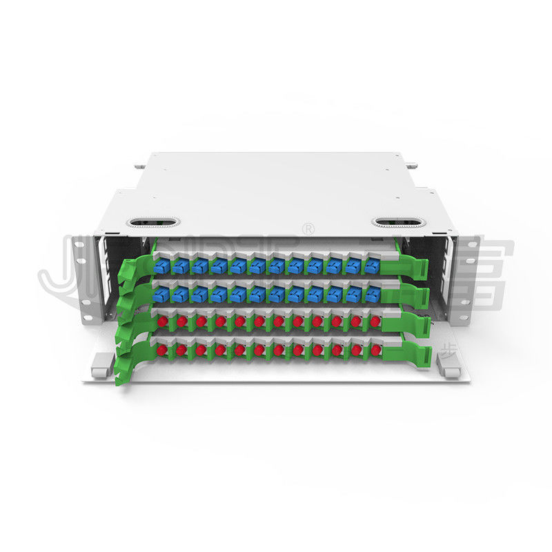 3U 48 Çekirdekli ODF SC SX ve FC SX Fiber Optik Dağıtım Çerçevesi