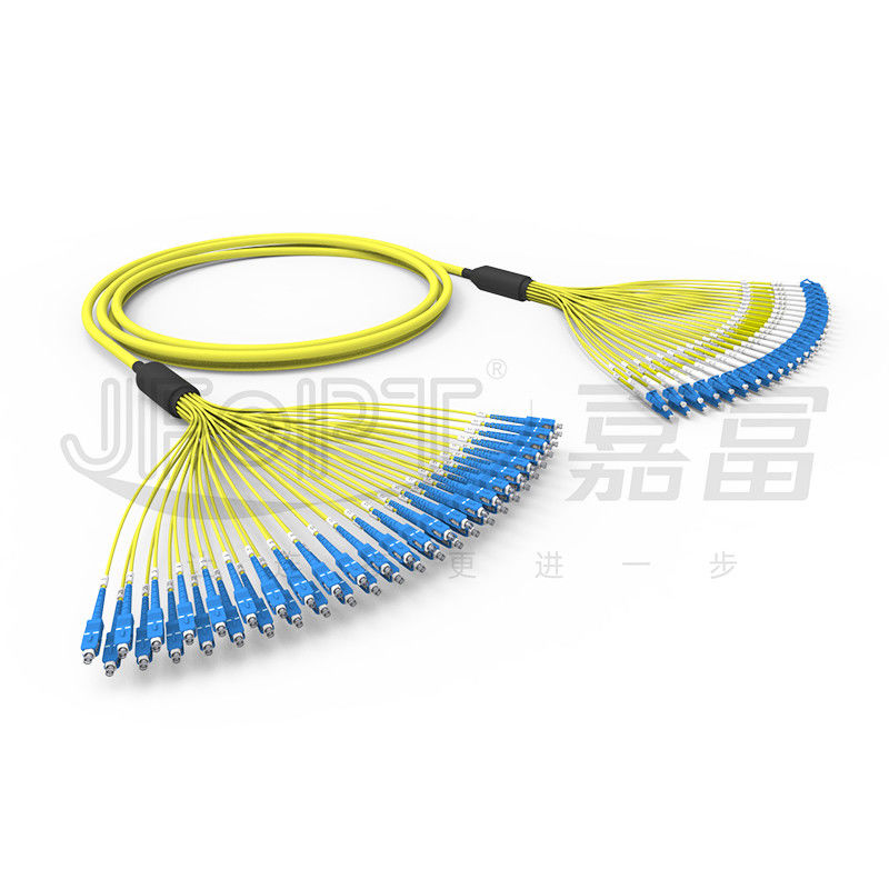 LC-SC Paketi Önceden Sonlandırılmış Fiber Optik Kablo 48 Çekirdek 2,0 mm Kol G652D G657A1