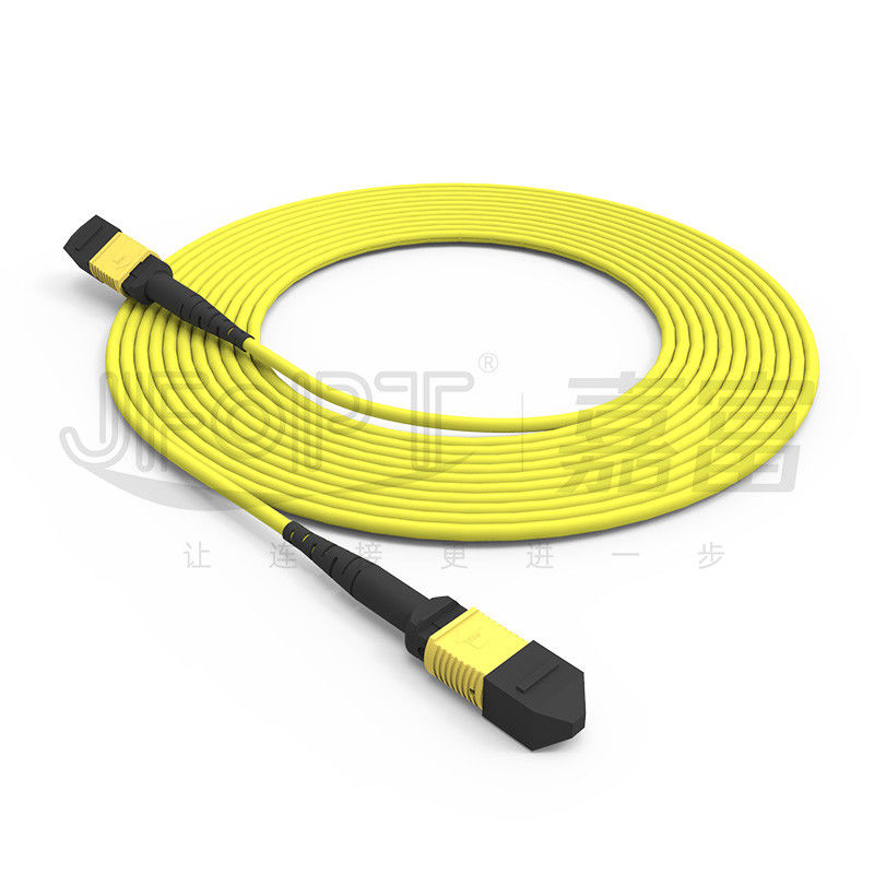 12 çekirdekli MPO Kök Kablo Patch Kablosu Tek Modlu G657A1/G657A2 3.0 LSZH A/B Polarite Dönüşümü