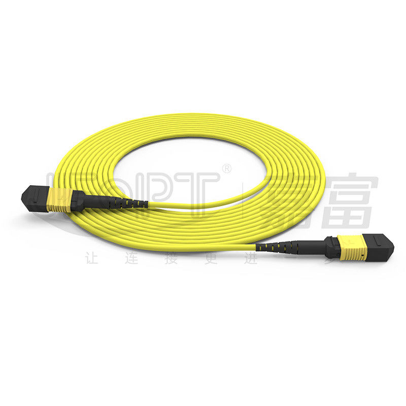 12 çekirdekli MPO Kök Kablo Patch Kablosu Tek Modlu G657A1/G657A2 3.0 LSZH A/B Polarite Dönüşümü