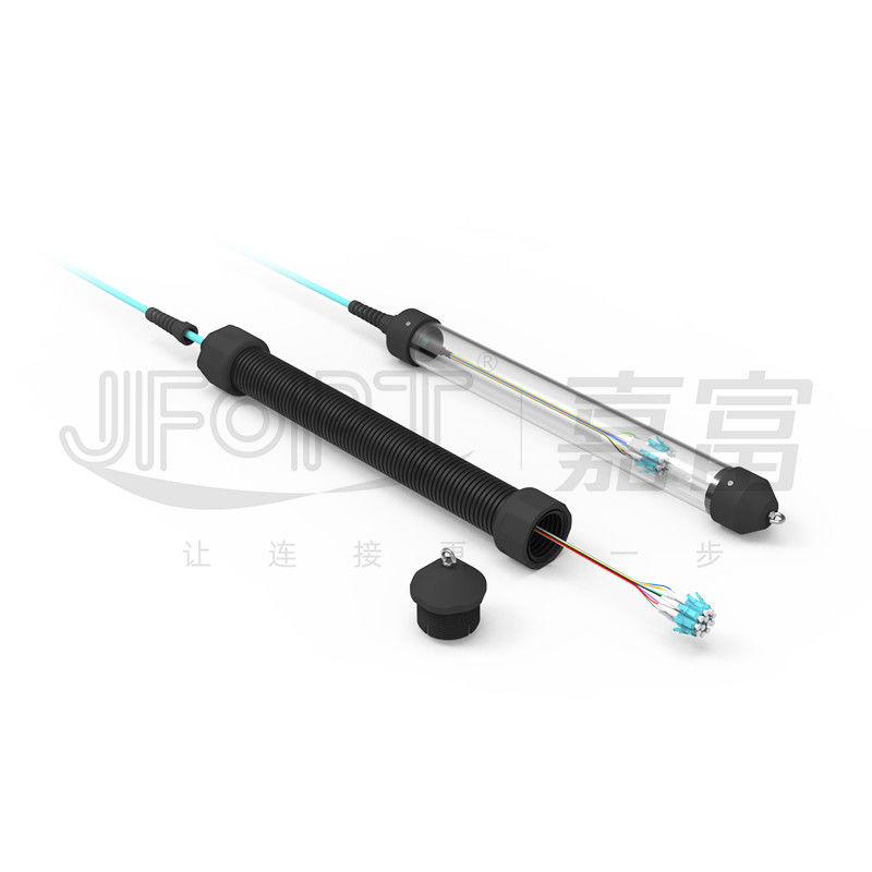 LC/UPC-LC/UPC Patch Cord 12-96 çekirdekler G652D/G657A1/G657A2 Göz çekme kiti ile sıkı tamponlu