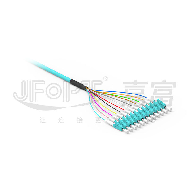 LC/UPC-LC/UPC Patch Cord 12-96 çekirdekler G652D/G657A1/G657A2 Göz çekme kiti ile sıkı tamponlu