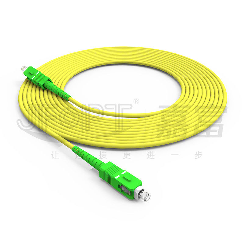 Kablolu LAN ONVIF 4G 3G Fiber Optic Kablo SC UPC/APC Ağ Uzunluğu için Son Yüz Özel Patch Kablosu