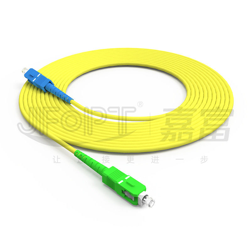 Kablolu LAN ONVIF 4G 3G Fiber Optic Kablo SC UPC/APC Ağ Uzunluğu için Son Yüz Özel Patch Kablosu