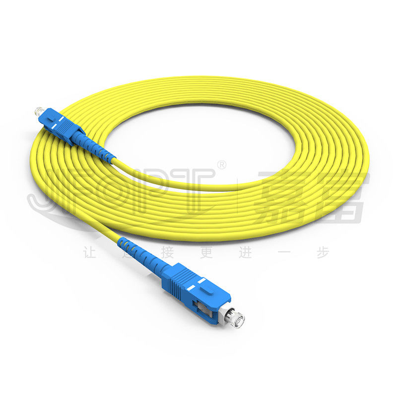Kablolu LAN ONVIF 4G 3G Fiber Optic Kablo SC UPC/APC Ağ Uzunluğu için Son Yüz Özel Patch Kablosu
