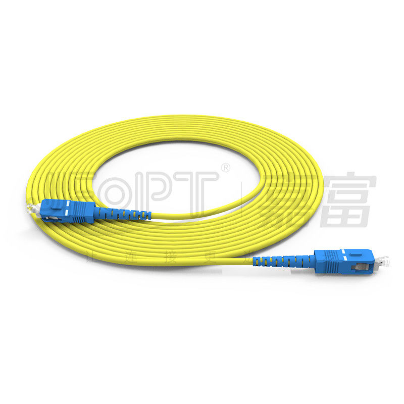 Kablolu LAN ONVIF 4G 3G Fiber Optic Kablo SC UPC/APC Ağ Uzunluğu için Son Yüz Özel Patch Kablosu