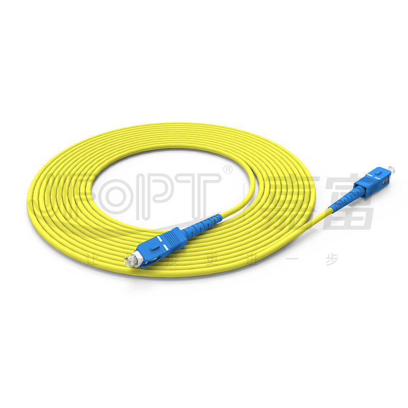 Kablolu LAN ONVIF 4G 3G Fiber Optic Kablo SC UPC/APC Ağ Uzunluğu için Son Yüz Özel Patch Kablosu