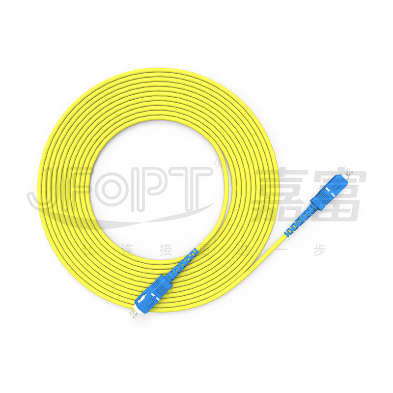 Kablolu LAN ONVIF 4G 3G Fiber Optic Kablo SC UPC/APC Ağ Uzunluğu için Son Yüz Özel Patch Kablosu