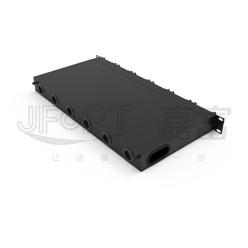 Yüksek yoğunluklu LC Dörtlü Adaptörü için Modüler Şasi MPO SM SL 144 çekirdekli MPO-LC Patch Panel Füzyonsuz Modül Kutusu