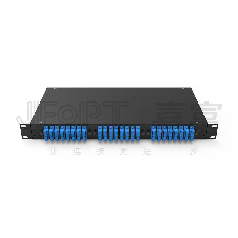 1U Sabit Patch Panel Kapasitesi 12/24/48 Fiber Rack Mount Patch Panel Optonal LC/SC/FC/ST Adaptörleri